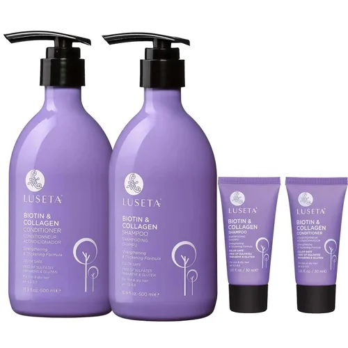 Miniatura 25 de Luseta - Champú y acondicionador de queratina para cabello teñido dañado y seco, tratamiento capilar de queratina para suavizar, nutrir