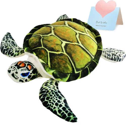 Miniatura 7 de Animal de Peluche de Tortuga Marina con Lentejuelas Reversibles, Juguete de Felpa Suave y Brillante de la Vida Oceánica, Almohada Decorativa