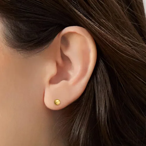 Miniatura 2 de Ross-Simons Pendientes italianos de oro amarillo de 18 quilates de 0.157in, Oro, no conocido