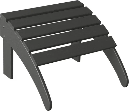Miniatura 46 de WestinTrends Reposapiés otomano Adirondack para patio al aire libre, taburete de madera de polietileno para todo tipo de clima, ampliamente Azul