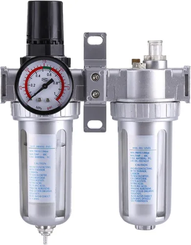 a IR Compresor Filtro Regulador Mois ture Limpiador de Trampa de Agua Herramienta Separadora, Filtro IR de Partículas, 3/8 '' Limpiador de Trampa de