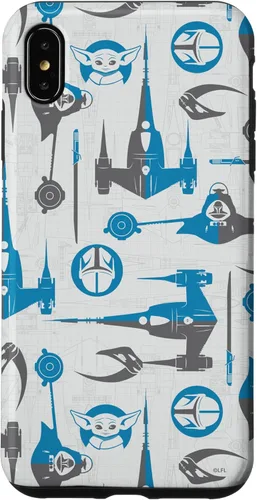 Miniatura 11 de Funda para iPhone 11 Pro Max Star Wars The Mandalorian & Grogu Signets and Starships