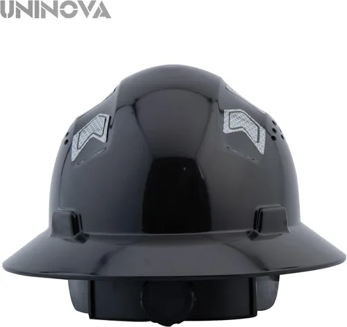 Miniatura 3 de Full Brim Hard Hat Hardhats Men ANSI Approved OSHA Cascos De Construccion Vented Hard Hat Full Brim Safety Helmet for Construction