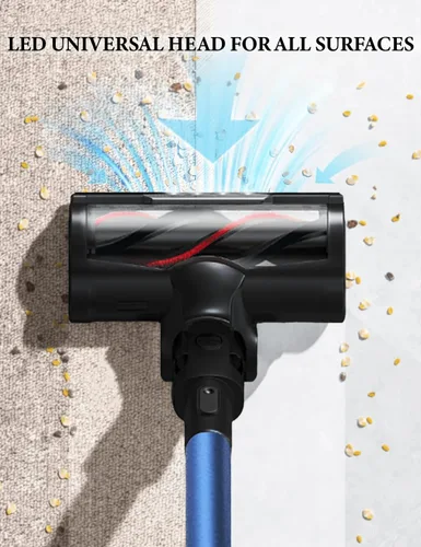 Miniatura 5 de V8 - Aspiradora inalámbrica, potente aspiradora de palo, 55 minutos de tiempo de funcionamiento, aspiradora de mano inalámbrica ligera
