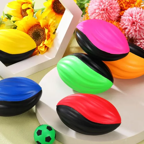 Miniatura 5 de Jerify 12 Mini Balones de Fútbol Americano para Niños de Espuma en Espiral a Granel de 5 Pulgadas Suaves Pequeños Impermeables Pelota de Espuma