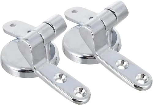 TEHAUX Bisagra de fijación para asiento de inodoro, 2 tornillos de bisagra de aleación de zinc, diseño simple para un fácil reemplazo y uso doméstico
