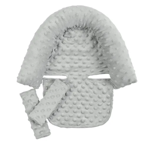 Miniatura 5 de Reposacabezas y fundas para correa para asiento de bebé, soporte para la cabeza y funda para el cuello del asiento de automóvil, almohada de apoyo