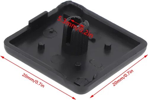 Miniatura 6 de ViaGasaFamido 50 piezas de tapa de extremo de perfil de aluminio negro para 2020 3030 4040 perfiles industriales duraderos de plástico accesorios