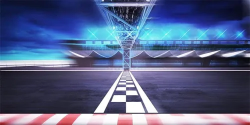 Miniatura 9 de AOFOTO Telón de fondo de pista de carreras de 5 x 3 pies, línea de meta, automovilismo, automovilismo, estadio, arena, fotografía de carretera