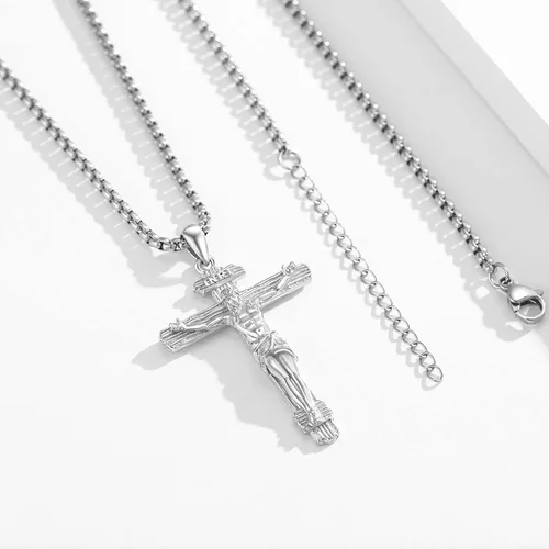 Miniatura 41 de Collar de plata de ley 925 con medalla de San Patrón, colgante de protección católica, amuleto, joyería religiosa para hombres y mujeres