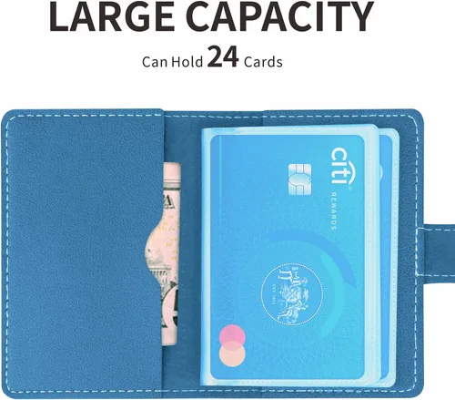 Miniatura 3 de 2 tarjeteros para tarjetas de crédito y tarjetero de visita, tarjetero Sd cada uno tiene 26 organizadores de tarjetas, nuevo libro para tarjetas