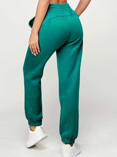 Miniatura 61 de IUUI Pantalones deportivos de cintura alta para mujer, con bolsillos, de algodón, holgados, atléticos