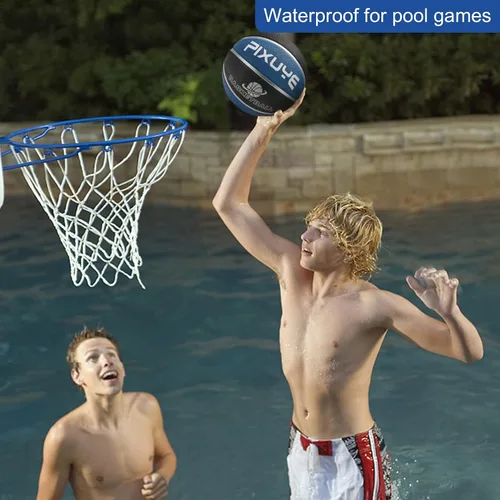 Miniatura 7 de Baloncesto para niños y adultos, tamaño 3 (22 pulgadas) y 5-7 (27.5-29.5 pulgadas) para juegos y entrenamiento en interiores/exteriores/piscina