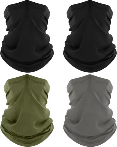 Miniatura 39 de ROXUN Paquete de 4 Polainas para Cuello, Bufanda con Protección UV, Máscara Facial Transpirable y Refrescante, Bandana para Senderismo