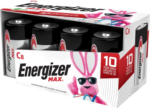 Miniatura 10 de Energizer MAX C Baterías, pilas alcalinas de celda C prémium (8 baterías) (paquete de 2)
