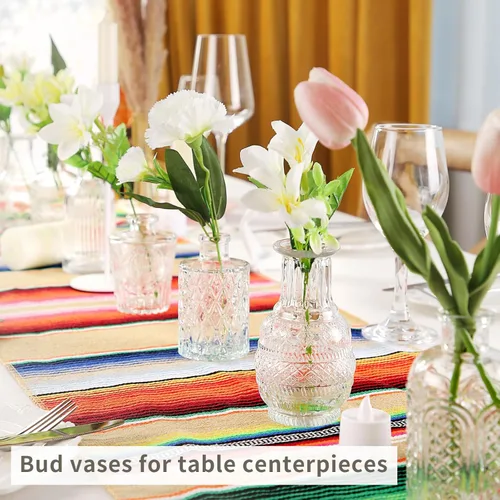 Miniatura 2 de Jarrones de Vidrio para Capullos en Juego a Granel de 30 Piezas, Pequeños Jarrones de Vidrio para Flores como Centros de Mesa de Boda para Mesas