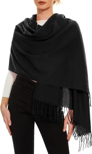 Miniatura 5 de Mantones de manta para mujer, estampado de invierno con parte delantera abierta, chales a cuadros para mujer