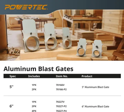 Miniatura 9 de POWERTEC 70147 adaptador ajustable, 4 pulgadas a 2-1/4 pulgadas
