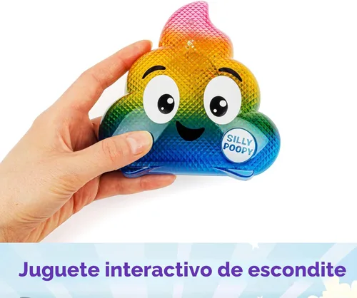 Miniatura 2 de What Do You Meme? Silly Poopy's Hide & Seek - Juguete de popó con los colores del arco iris que habla y canta, para fomentar el juego activo a