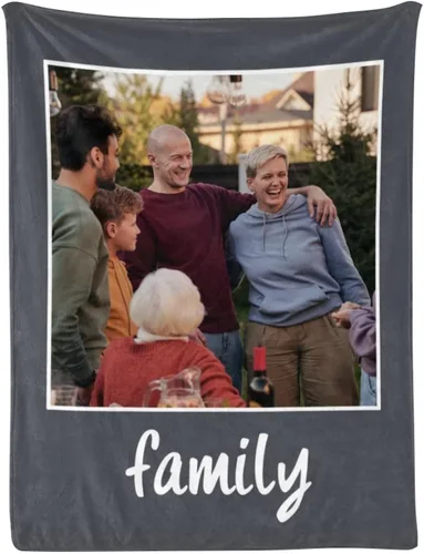 Miniatura 25 de Manta personalizada con fotos, mantas personalizadas con imagen para madre, padre, niños, hermana, amigos, parejas, cumpleaños, 1 foto, 30 x 40