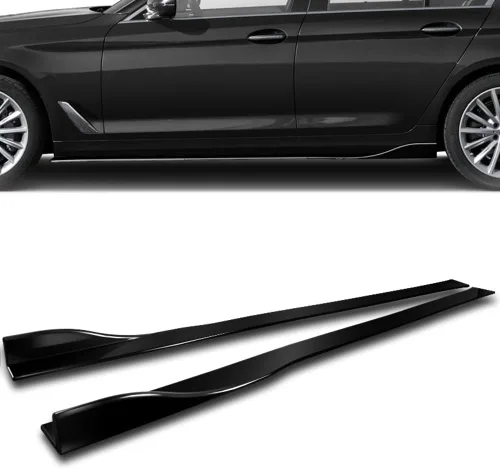 Miniatura 6 de Q1-TECH, 9 piezas de extensiones de difusor de labio de parachoques delantero y falda lateral compatible con Cadillac ATS 2013-2014, kit