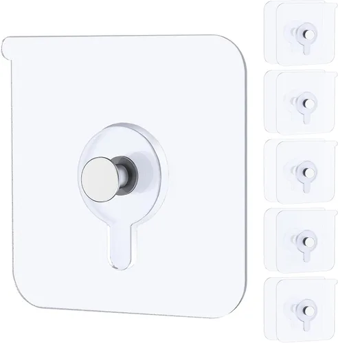 Miniatura 16 de Uniclife 10 ganchos autoadhesivos para fotos, 26.5 libras, carga sin taladro, adhesivos resistentes sin clavos, ganchos de pared sin clavos, ganchos