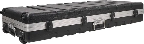 Miniatura 4 de Sound Town Estuche ligero para teclado de 61 teclas, estuche de vuelo ATA con pestillos de bloqueo aprobados por TSA, interior personalizable, Negro
