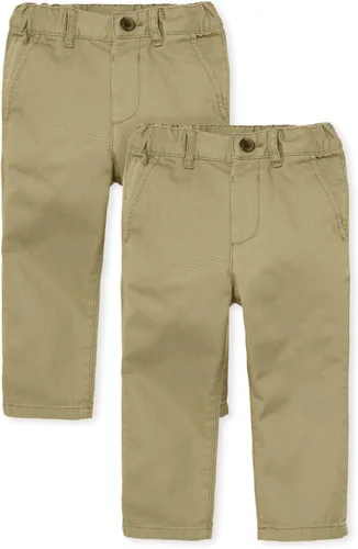 Miniatura 25 de The Children's Place Pantalones chinos ajustados para bebés y niños pequeños