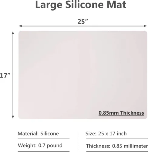 Miniatura 2 de Gartful Alfombrillas de silicona para encimera de cocina, protector de encimera de silicona grande de 25 x 17 pulgadas, antideslizante, resistente