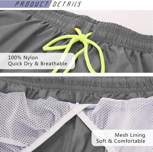 Miniatura 4 de YnimioAOX Traje de baño para hombre, de secado rápido, pantalones cortos de playa