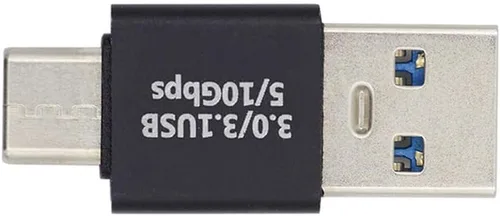 xiwai USB 3.1 tipo C macho a USB3.0 A tipo macho 10Gbps datos abajo opuesto en forma de U adaptador de carga en ángulo trasero 90 grados para