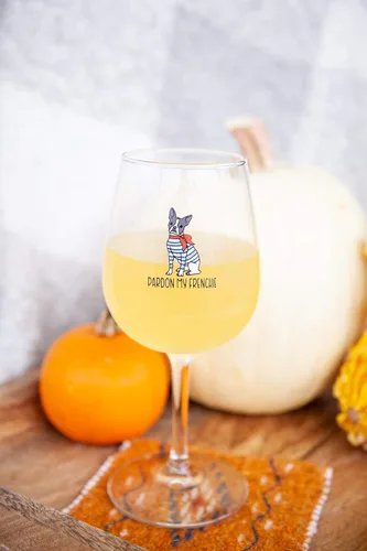 Miniatura 3 de Pardon My Frenchie - Copa de vino y cóctel de 13 onzas, para los amantes de los perros y del bulldog francés, regalo lindo y divertido para mamá