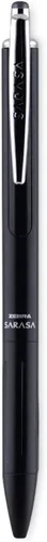 Miniatura 9 de Zebra Pen, SARASA Grand - Bolígrafo de gel retráctil, barril de latón macizo, tinta negra de secado rápido, punta de 0.028 in, ideal para zurdos