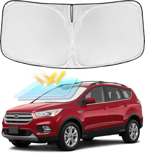 Miniatura 227 de para Dodge RAM 1500 2019-2024 2025 2026 Parasol Parasol para Parabrisas Cubierta - 4 Capas Parasol para Ventana Delantera para RAM1500 2Puertas