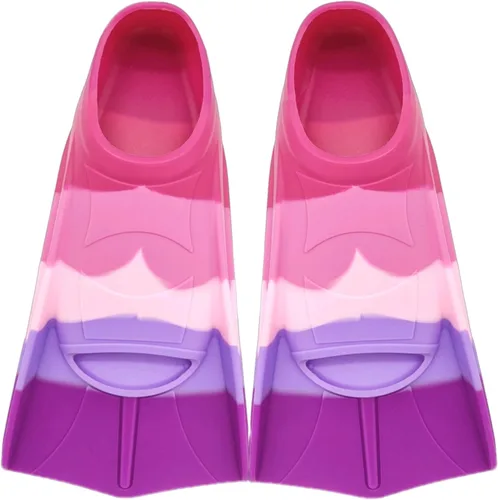 Miniatura 2 de Swimming Training Fins,Kids Swim Fins,Comfortable Swimming Flippers Suitable for Children,Beginners,Girls,Boys,Adults BB-arco iris colorido