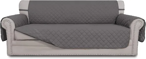 Miniatura 123 de Easy-Going - Funda para sofá, futón y sillón sin reposabrazos, reversible, resistente al agua, para mascotas y niños (azul oscuro/azul claro)