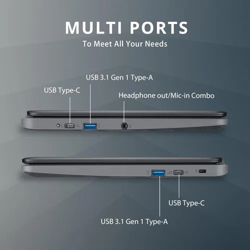 Miniatura 7 de acer Laptop Chromebook 311 HD IPS de 11.6 pulgadas, Intel Celeron N4020, 4 GB de RAM LPDDR4, 32 GB eMMC, gráficos Intel UHD 600, Wi-Fi 5, cámara HD