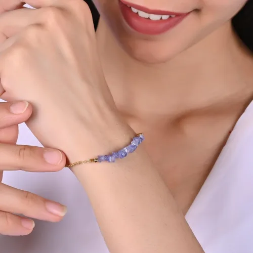 Miniatura 38 de Gempires Natural Chips Bar Bracelet, Energy Healing Crystals, Birthday, Gift for Her, Gemstone Jewelry 8 inch
