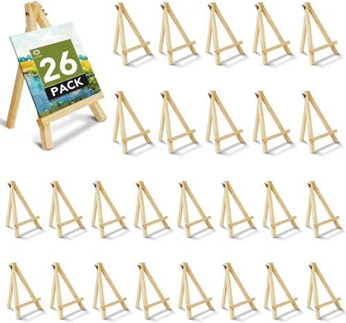 Miniatura 9 de Conda Caballete de mesa de aluminio, soporte de exhibición de trípode portátil, altura ajustable de 15 a 21 pulgadas con alas de brazo de extensión