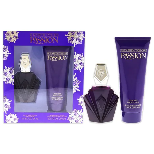 Elizabeth Taylor Set de regalo de perfume de pasión para mujer