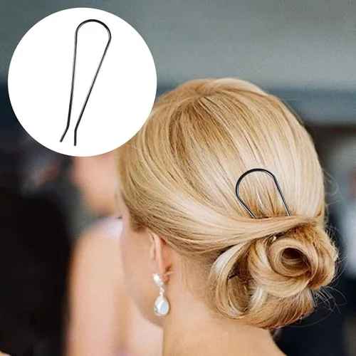 Miniatura 7 de 7 peines laterales de metal para el cabello, pinzas para horquilla, peine francés, dientes torcidos, palillos para moño recogido, peinados