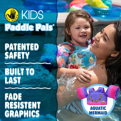 Miniatura 9 de Body Glove Paddle Pals - Chaleco salvavidas para niños aprobado por la Guardia Costera para aprender a nadar PFD