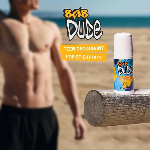 Miniatura 6 de Desodorante orgánico certificado 808Dude para niños adolescentes. Elimina los hoyos apestosos de los niños. Sin aluminio. Ingredientes nativos