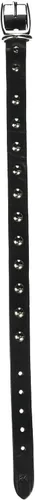 Miniatura 8 de Leather Brothers 12LS-BK12 - Collar de perro de cuero Latigo con tachuelas, tamaño pequeño, color negro