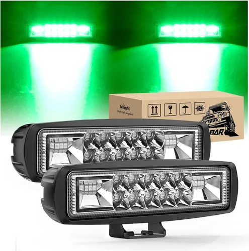 Miniatura 20 de Nilight Barra de luz LED marina, 2 unidades, 18 W, blanco, 150°, haz de inundación, ponton, barco, cubierta, luces de muelle, IP67, impermeable