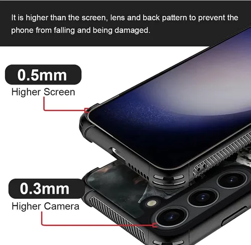 Miniatura 286 de CARLOCA Funda compatible con Samsung Galaxy S22 Ultra, diseño gráfico de Star Howling Wolfs Samsung Galaxy S22 Ultra, diseño gráfico, a prueba