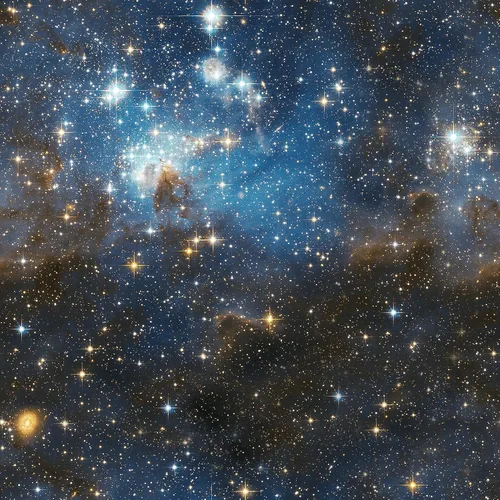 Livelynine Papel tapiz de galaxia para despegar y pegar, color azul oscuro, papel de pared autoadhesivo de Star Wars, estrellas doradas, cielo