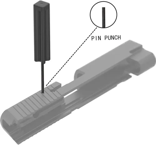 Miniatura 6 de HEKAGURA Tools Kit for Glock, Front Sight Remove Pin Punch Magazine Disassembly Tools for Glock 17 19 19x 26 27 43 43x Accessories Dorado