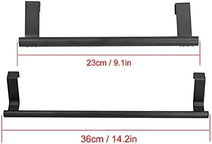 Miniatura 3 de 2 ganchos de acero inoxidable para colgar en la puerta, 9.1 in