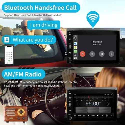Miniatura 5 de Estéreo de coche para Ford Explorer Fusion Focus Edge Taurus Freestar F150 F250 F350 Radio - 7 pulgadas pantalla táctil GPS Bluetooth FM/RDS SWC